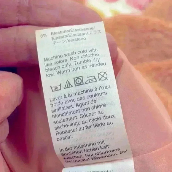 Madewell Teddy Bear Sherpa crewneck coral/pink cropped sleeves size medium - Picture 10 of 10